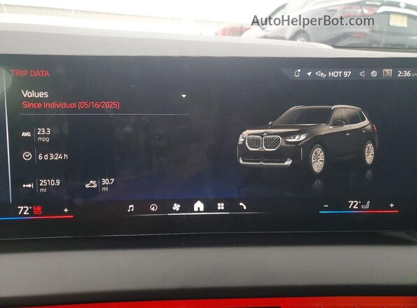 5UX53GP06S9020164 2025 BMW X3 Черный Вид щитка приборов