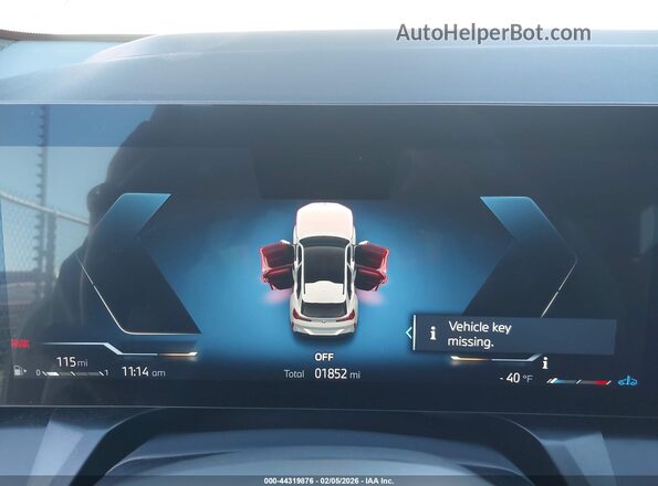 5UX53GP09S9061243 2025 BMW X3 Белый Вид задних сидений
