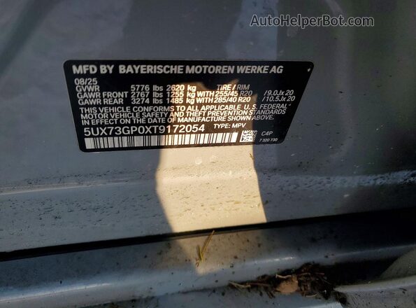 5UX73GP0XT9172054 2026 BMW X3 Серый Вид подкапотного пространства