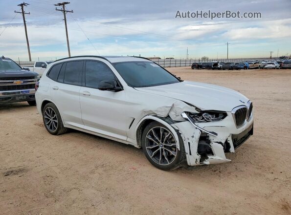 5UX83DP07N9J41737 2022 BMW X3 White Front right