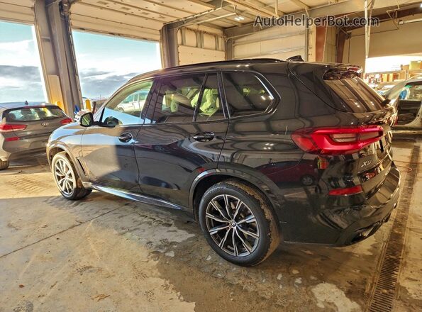5UXCR6C01N9N19318 2022 BMW X5 Черный Задняя левая четверть