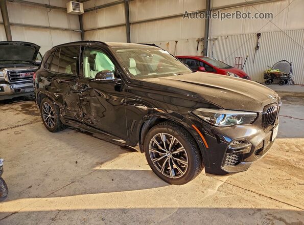5UXCR6C01N9N19318 2022 BMW X5 Черный Передняя правая четверть