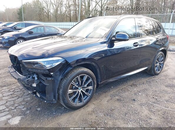 5UXCR6C54KLL09564 2019 BMW X5 Dark Blue Передняя левая четверть