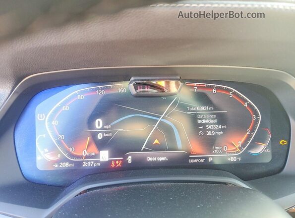 5UXCR6C58KLL06036 2019 BMW X5 Черный Вид щитка приборов
