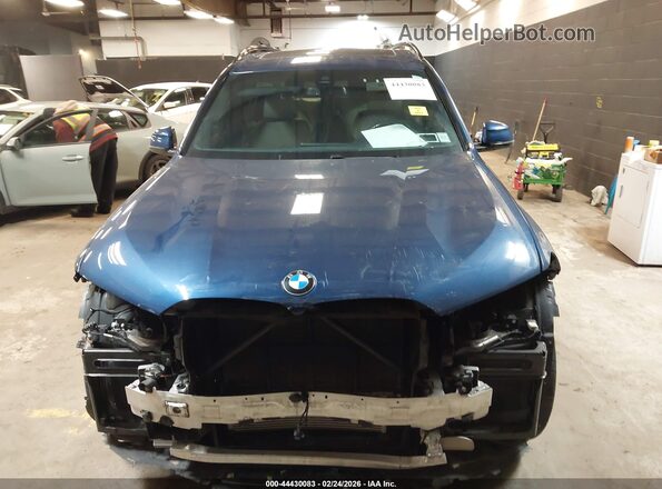 5UXCW2C03M9E70013 2021 BMW X7 Blue Widok zestawu wskaźników