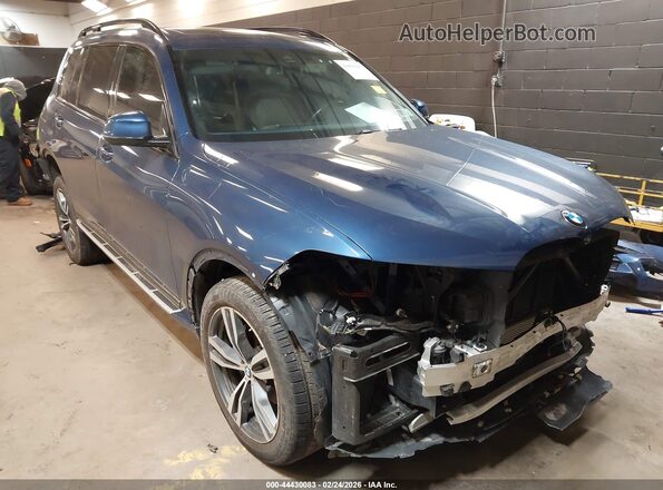 5UXCW2C03M9E70013 2021 BMW X7 Blue Przód prawy