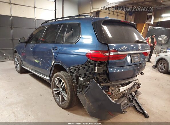 5UXCW2C03M9E70013 2021 BMW X7 Blue Tył lewy