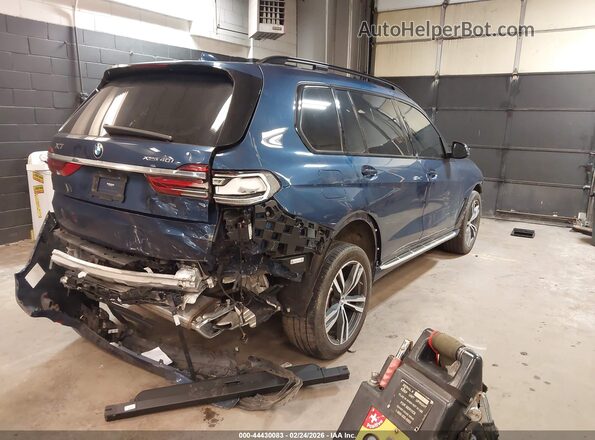 5UXCW2C03M9E70013 2021 BMW X7 Blue Tył prawy