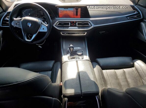 5UXCW2C06M9G75504 2021 BMW X7 Black Առջևի վահանակի տեսք