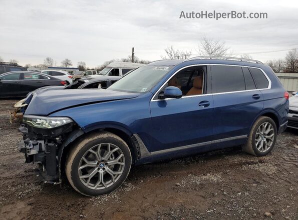 5UXCW2C07N9K01026 2022 BMW X7 Синий Передняя левая четверть