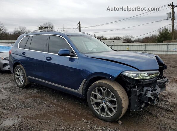 5UXCW2C07N9K01026 2022 BMW X7 Синий Передняя правая четверть