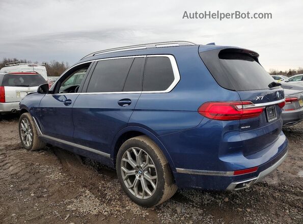 5UXCW2C07N9K01026 2022 BMW X7 Синий Задняя левая четверть
