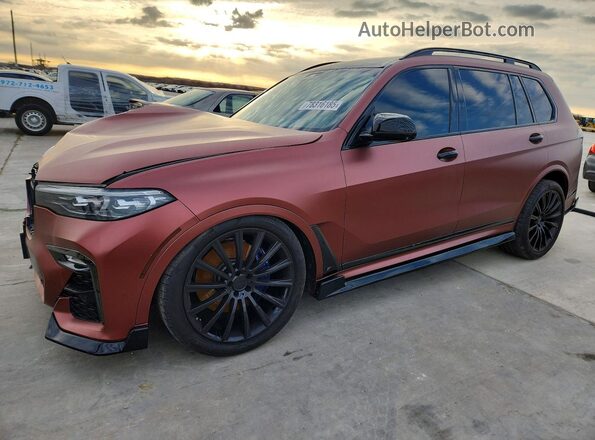 5UXCW2C0XL0E74708 2020 BMW X7 Красный Передняя левая четверть
