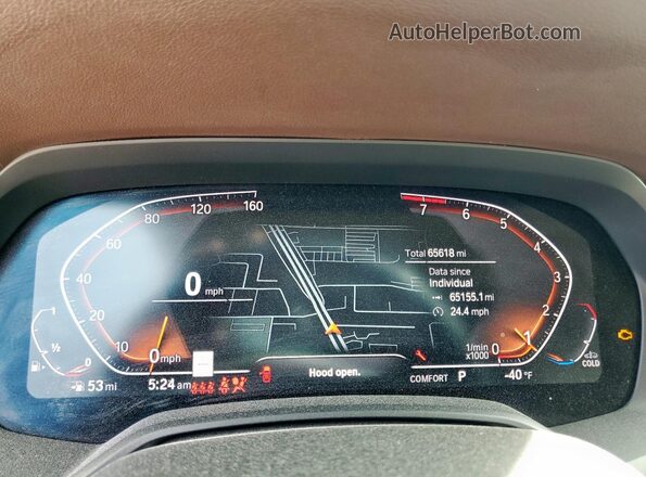 5UXCW2C5XKL087548 2019 BMW X7 Черный Вид щитка приборов