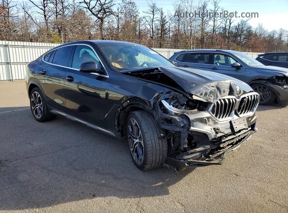 5UXCY6C00P9P20813 2023 BMW X6 Черный Передняя правая четверть