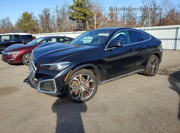 5UXCY6C00P9P20813 2023 BMW X6 Черный Передняя левая четверть