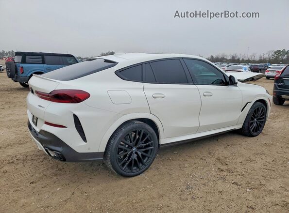 5UXCY6C01M9H49977 2021 BMW X6 White Tył prawy