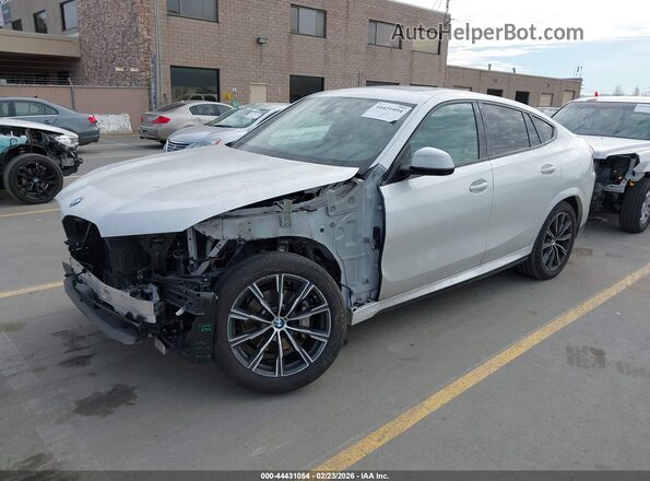 5UXCY6C06P9N62025 2023 BMW X6 White Передня ліва чверть