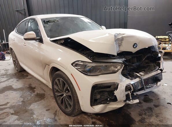 5UXCY6C06P9R42532 2023 BMW X6 Белый Передняя правая четверть