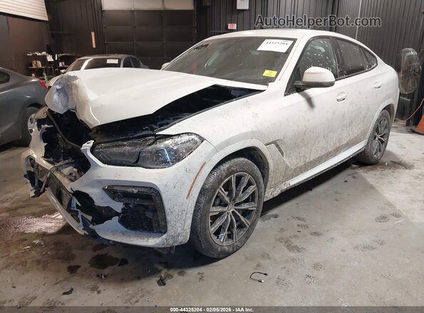 5UXCY6C06P9R42532 2023 BMW X6 Белый Передняя левая четверть