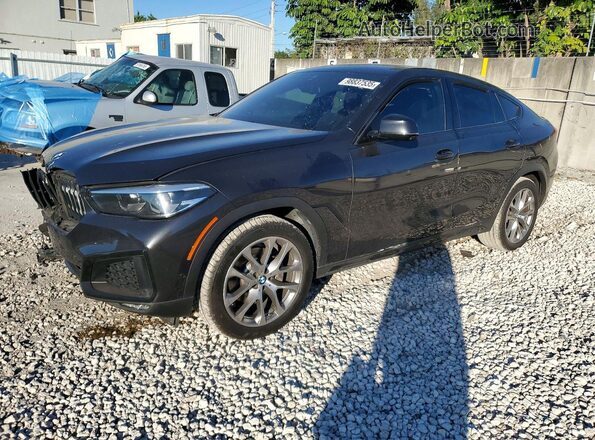 5UXCY6C08L9D52569 2020 BMW X6 Серый Передняя левая четверть