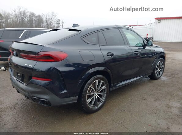 5UXCY6C08N9J78664 2022 BMW X6 Black Tył prawy