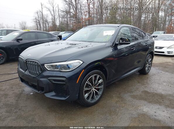 5UXCY6C08N9J78664 2022 BMW X6 Black Przód lewy
