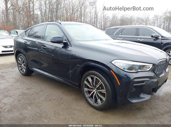 5UXCY6C08N9J78664 2022 BMW X6 Black Przód prawy