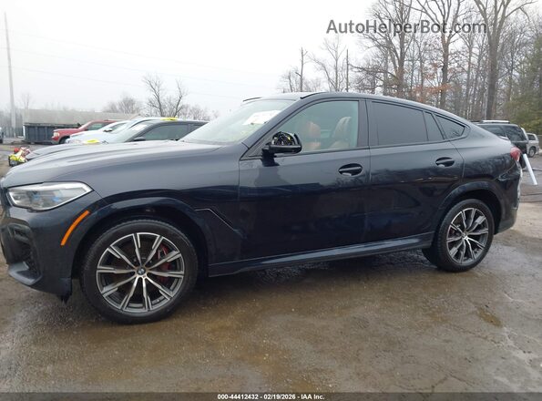 5UXCY6C08N9J78664 2022 BMW X6 Black 