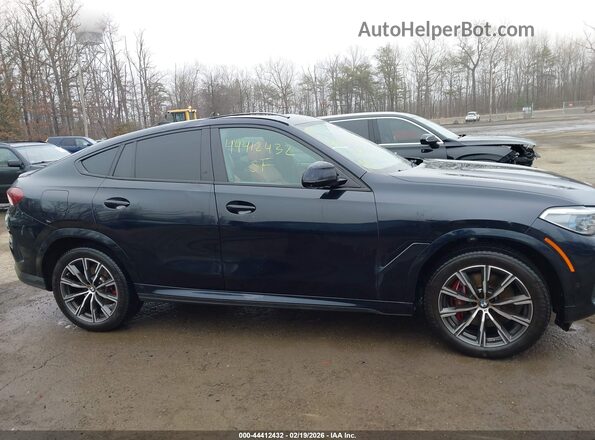 5UXCY6C08N9J78664 2022 BMW X6 Black Widok wnętrza 360 stopni