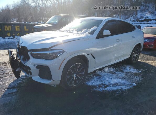 5UXCY6C0XP9N69480 2023 BMW X6 Белый Передняя левая четверть