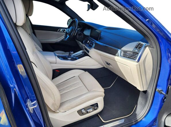 5UXCY8C03LLE40301 2020 BMW X6 Blue Вид спереду