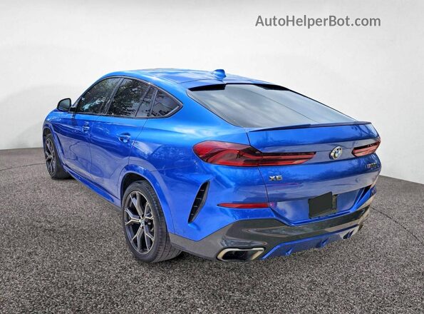 5UXCY8C03LLE40301 2020 BMW X6 Blue Задня права чверть