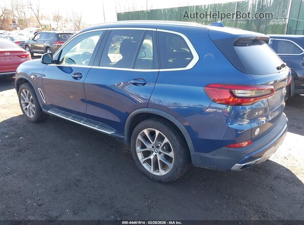 5UXJU2C5XKLN65917 2019 BMW X5 Синий Задняя левая четверть