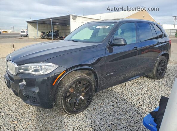 5UXKT0C58J0V99401 2018 BMW X5 Black Առջևի ձախ երեք քառորդ տեսարան