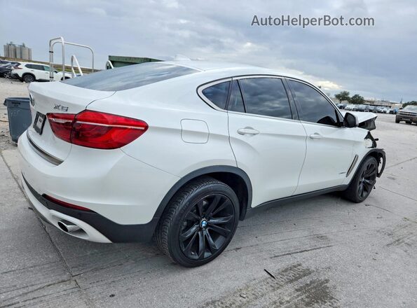 5UXKU0C39H0G68928 2017 BMW X6 White Trasero derecho