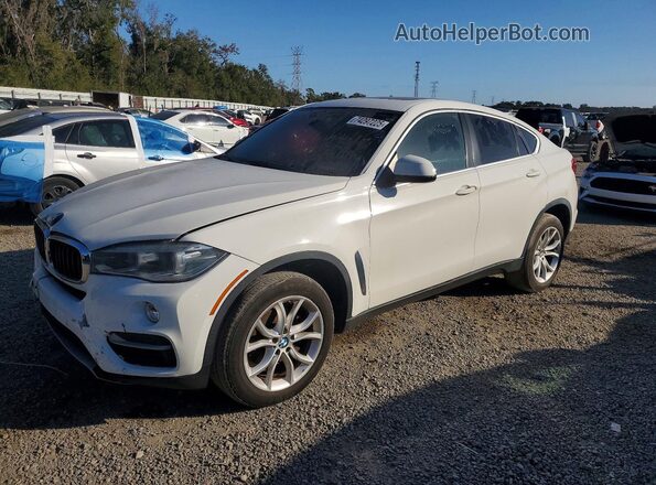 5UXKU0C50G0F92144 2016 BMW X6 Белый Передняя левая четверть