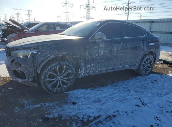5UXKU2C34H0X47416 2017 BMW X6 Черный Передняя левая четверть