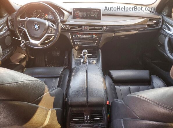 5UXKU2C34H0X47416 2017 BMW X6 Черный Вид панели приборов