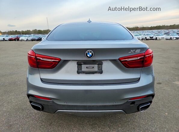 5UXKU2C52K0Z64956 2019 BMW X6 Gray Вид ззаду