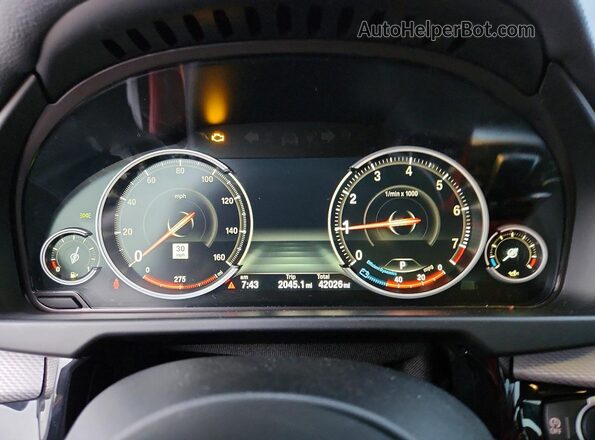 5UXKU2C52K0Z64956 2019 BMW X6 Gray Вид щитка приладів