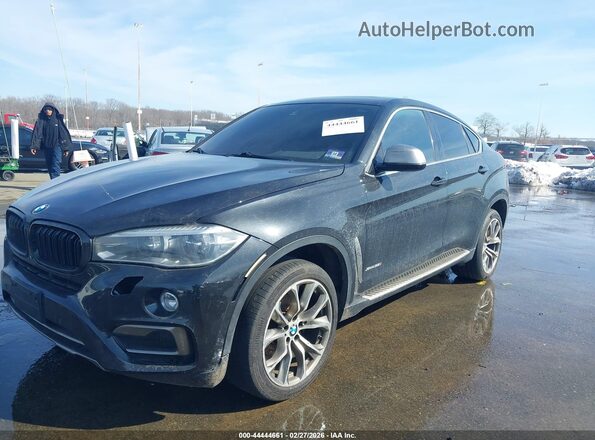 5UXKU2C53G0N80790 2016 BMW X6 Черный Передняя левая четверть