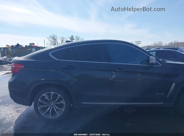 5UXKU2C53G0N80790 2016 BMW X6 Черный Вид задней части салона