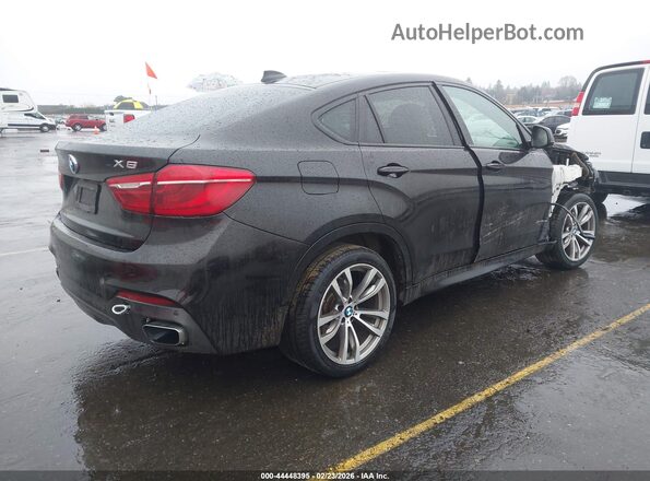 5UXKU2C53H0N85196 2017 BMW X6 Черный Задняя правая четверть