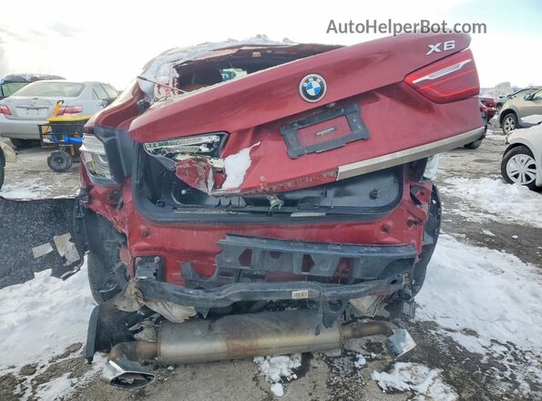 5UXKU2C56K0Z64541 2019 BMW X6 Темно-бордовый Вид сзади