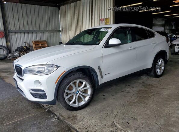 5UXKU2C58G0N79487 2016 BMW X6 Белый Передняя левая четверть