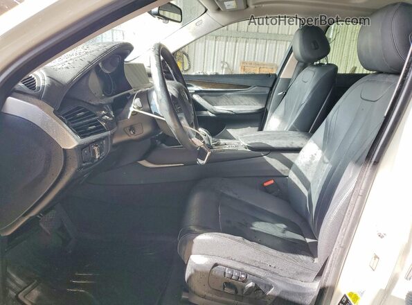 5UXKU2C58G0N79487 2016 BMW X6 Белый Вид салона спереди