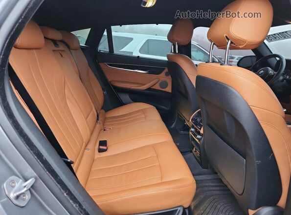 5UXKU6C53K0Z67081 2019 BMW X6 Серый Вид задней части салона
