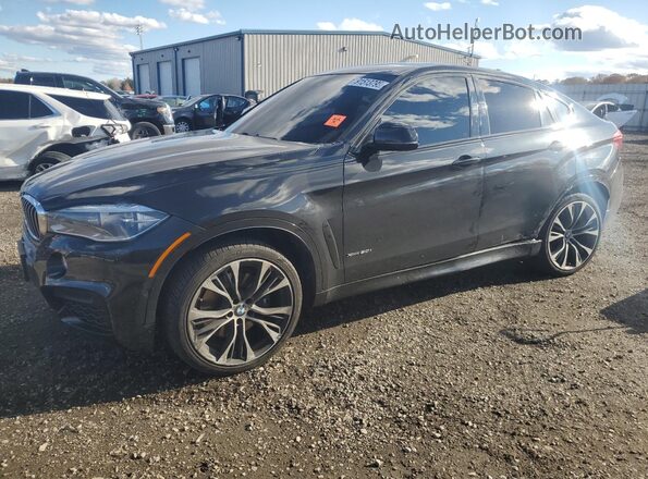 5UXKU6C5XJ0Z66752 2018 BMW X6 Черный Передняя левая четверть