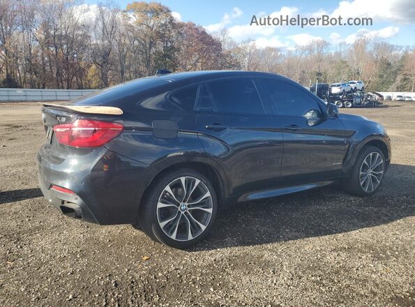 5UXKU6C5XJ0Z66752 2018 BMW X6 Черный Задняя правая четверть